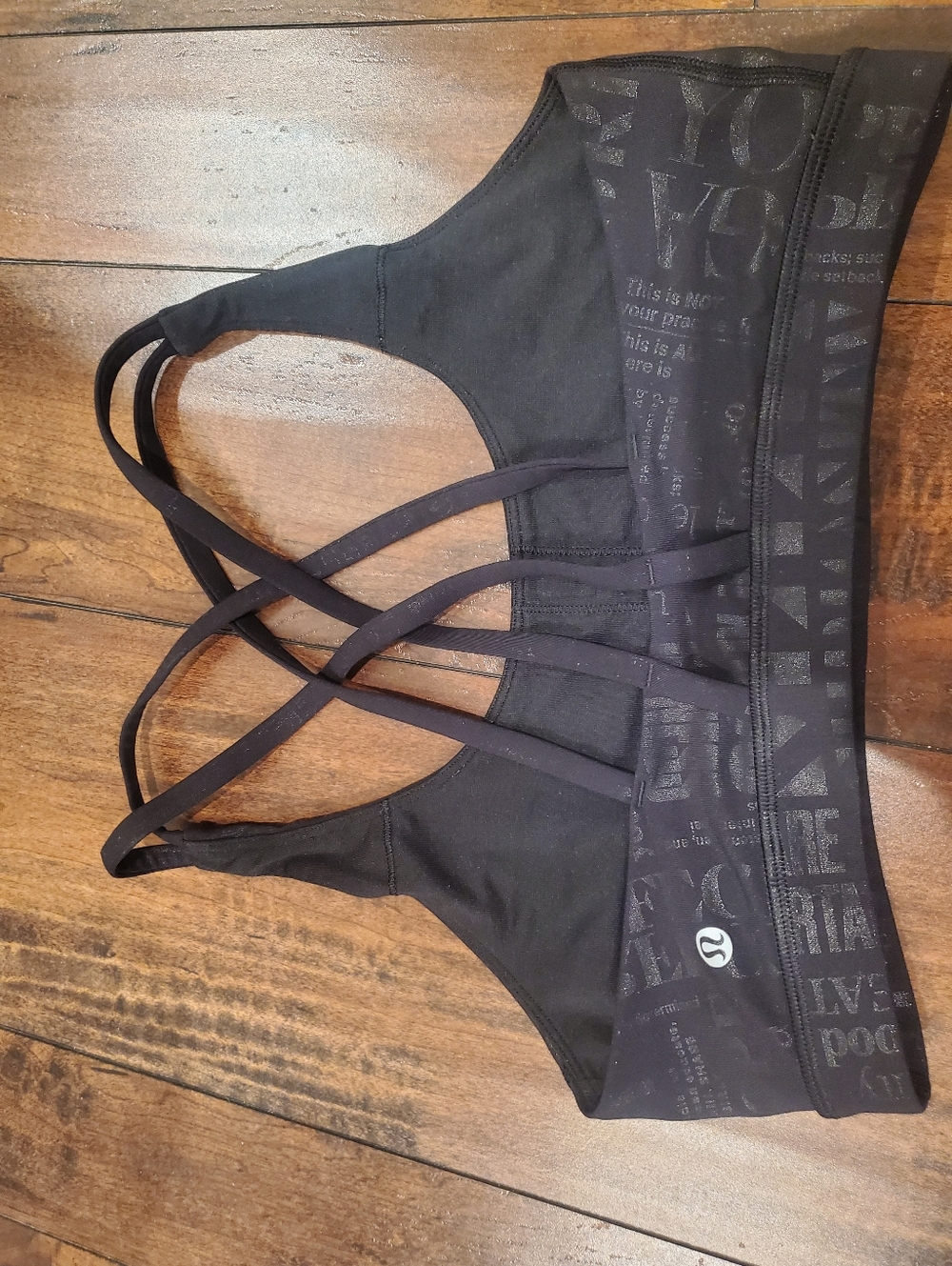 Lululemon Energy Bra Manifesto Size 8 20 Yr Foil Black - Picture 8 of 13